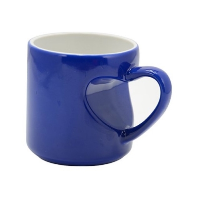 Magic Glossy Colour-Changing Sublimation Mug - Heart-Shaped Handle